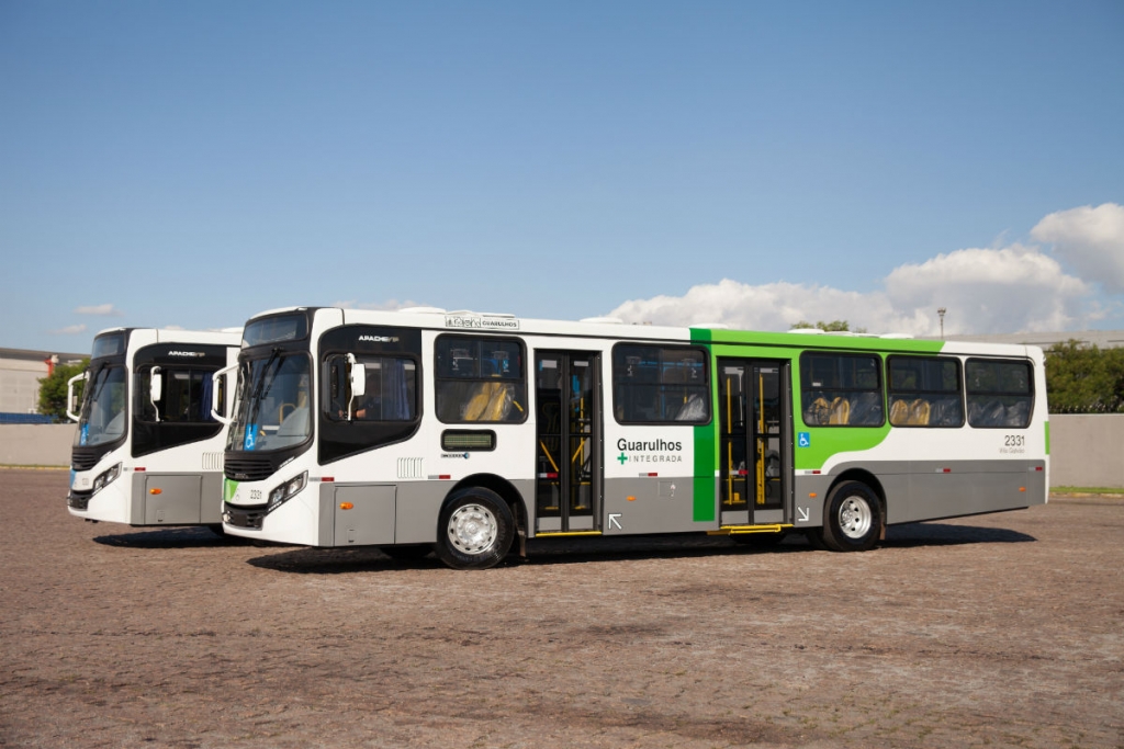 Guarulhos tem lançamento oficial de novos ônibus. Shoptrans Guarulhos tem lançamento oficial de novos ônibus. Shoptrans