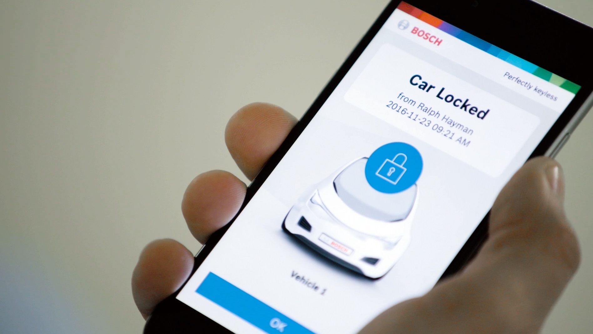 Bosch transforma smartphone em chaves do carro.