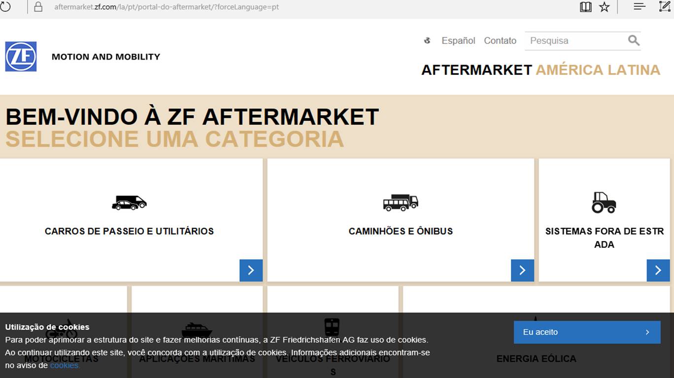 ZF Aftermarket lança portal exclusivo ao mercado de reposição.