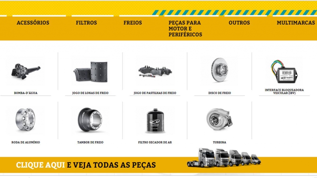 Mercedes-Benz aumenta em 25% as vendas de peças Alliance no Brasil.