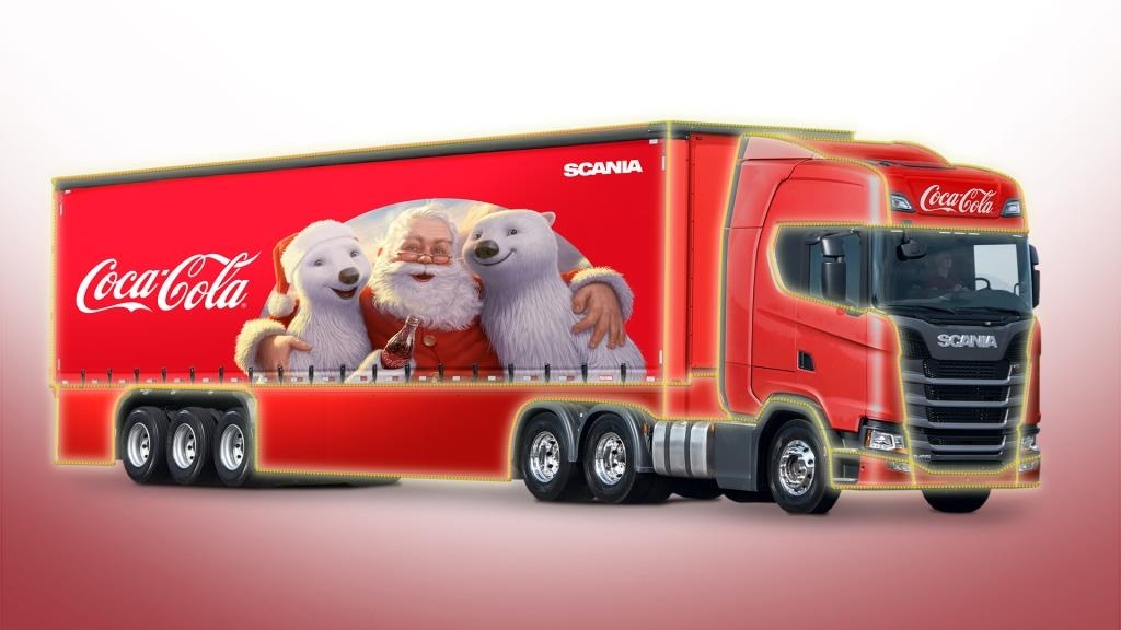 Coca-Cola FEMSA Brasil faz parceria com a Scania para Caravana de Natal.