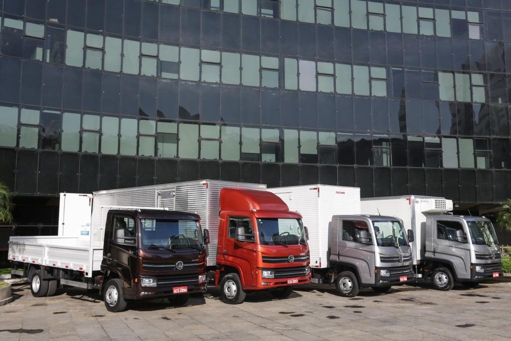 Volkswagen comemora vendas de caminhões na Logistique.