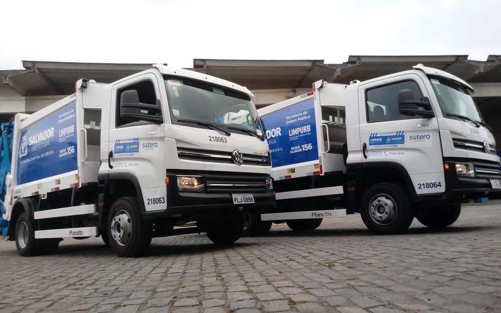 Volkswagen apresenta Delivery para compactação de lixo em Salvador.