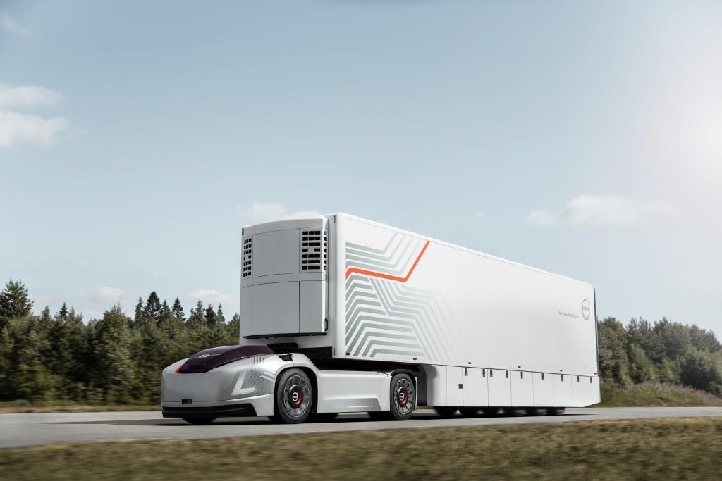 Caminhão Volvo do futuro será autônomo, elétrico e sem cabine.