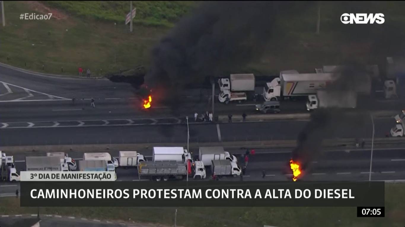 Greve dos caminhoneiros - Veja relatório completo do 3º dia com reflexos em todo país.