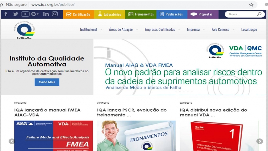 ANFIR assina parceria com IQA.