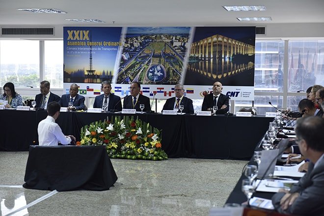 CNT sedia Assembleia Geral da Câmara Interamericana de Transportes.