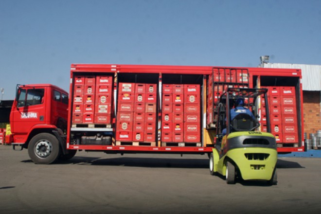 Excelência operacional na logística de distribuição de bebidas.