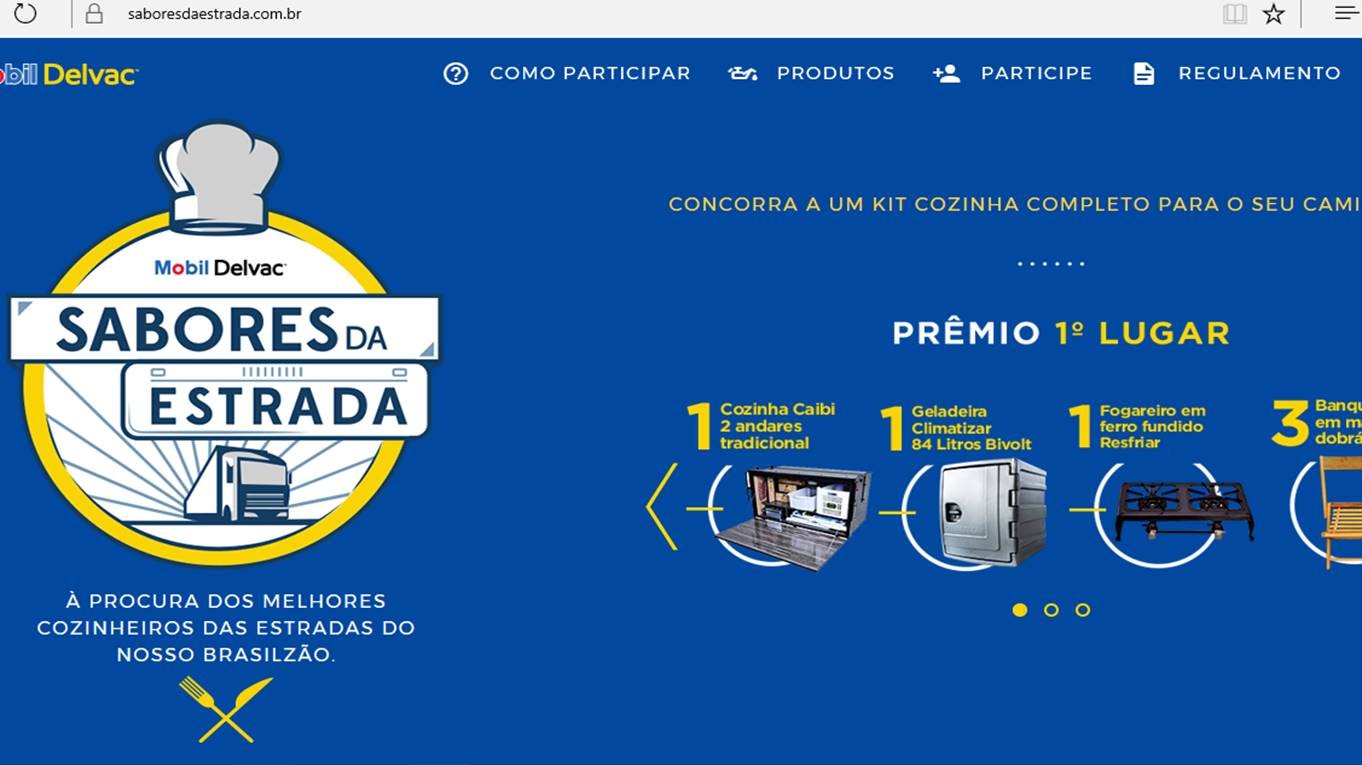 Mobil Delvac lança concurso gastronômico para caminhoneiros