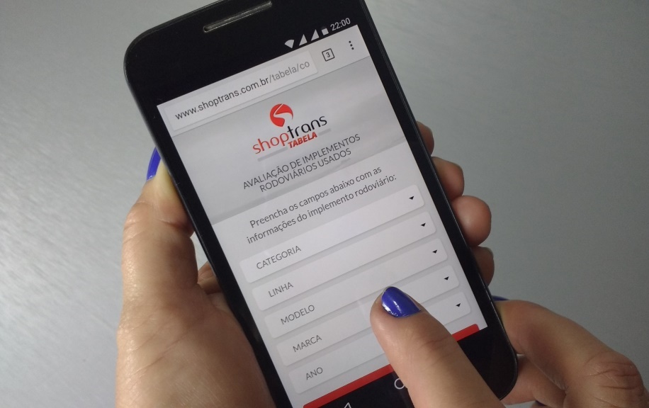 Grupo Shoptrans lança aplicativo inovador e gratuito para avaliar Implementos Rodoviários.