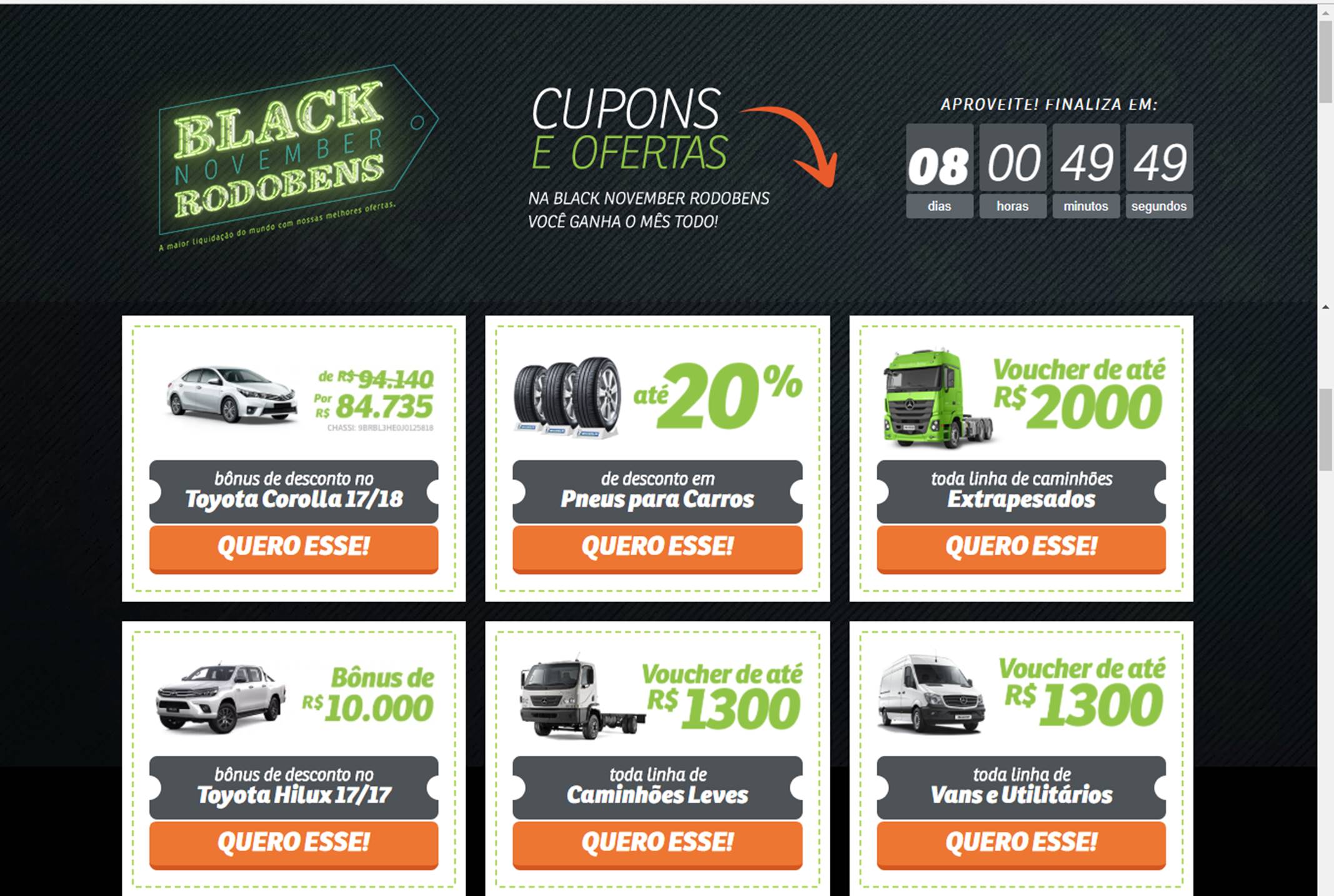 Rodobens dá descontos em diversos produtos no Black November.