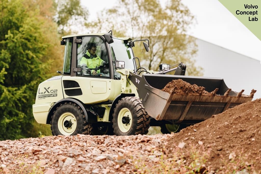 Nova carregadeira de rodas compacta elétrica da Volvo