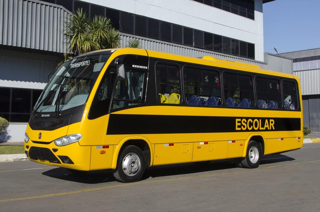 Marcopolo fornece ônibus para o transporte escolar em Barueri.