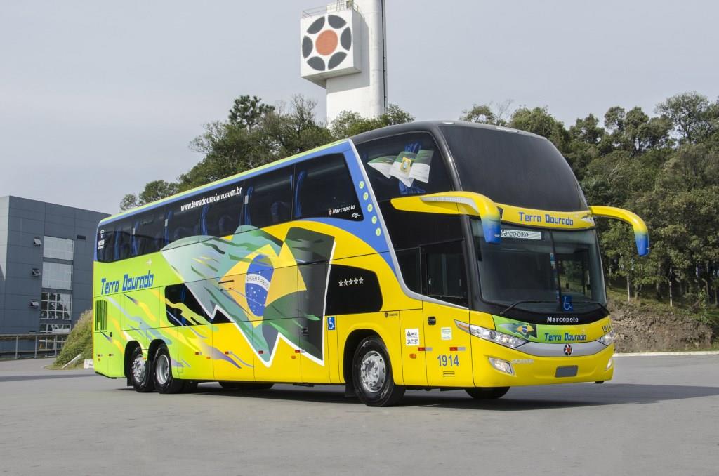 Marcopolo entrega primeiro ônibus de dois andares para o Rio Grande do Norte.