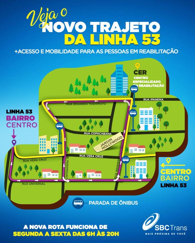 SBCTrans muda linha de ônibus para facilitar deslocamento de pacientes com mobilidade reduzida.