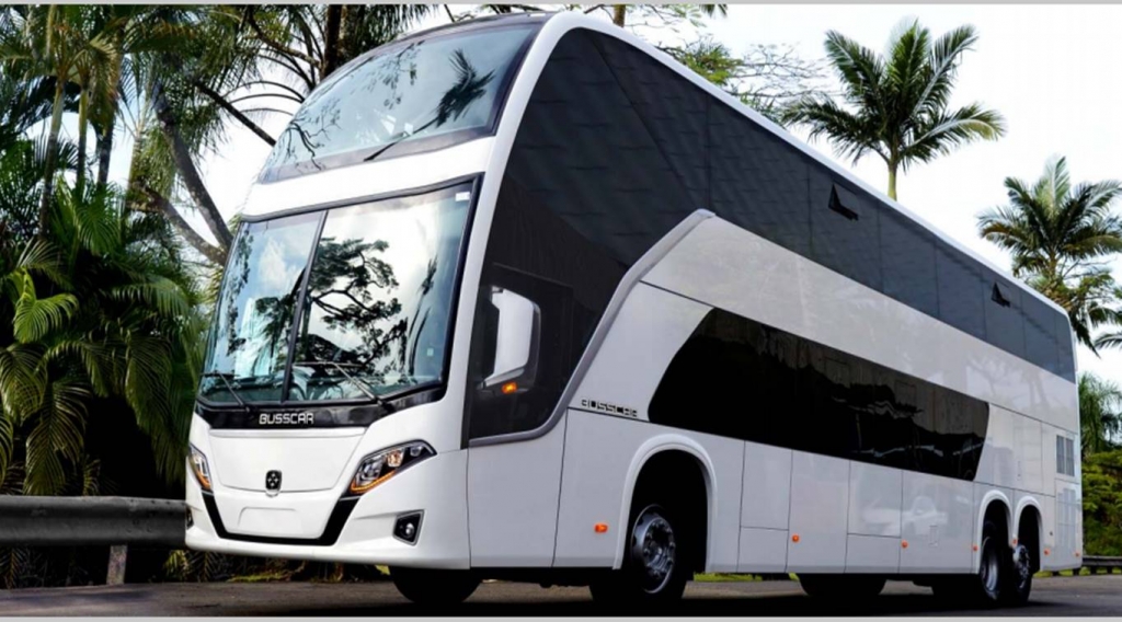 Busscar celebra sua nova fase e portfólio de produtos, em participação na Lat.Bus & Transpúblico.