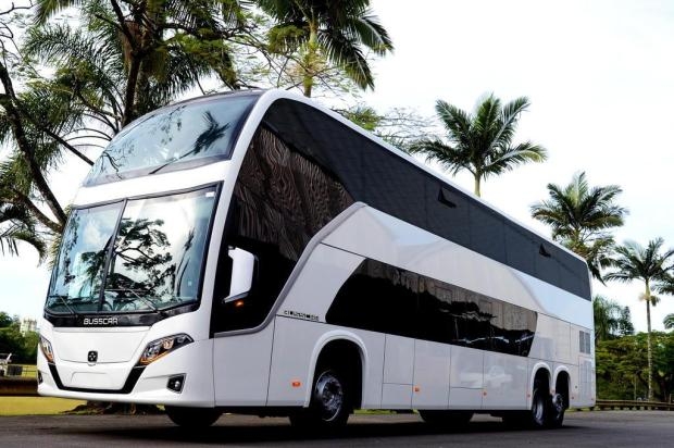 Busscar expõe seu novo portfólio de produtos em encontro das empresas de transporte turístico e fretamento de Santa Catarina.