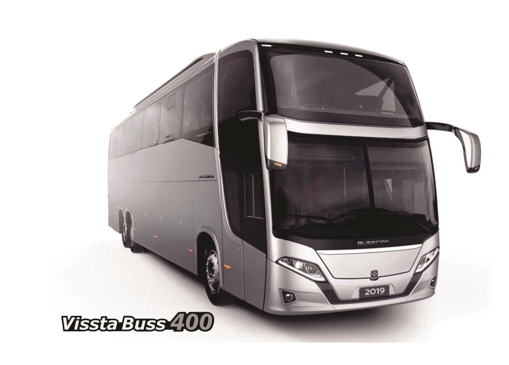 Busscar lança novos ônibus 2019, o ElBuss 320 e o VisstaBuss 400.
