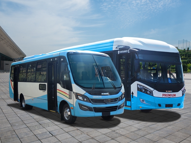 500 ônibus vendidos à Nigéria pela Caio Induscar.