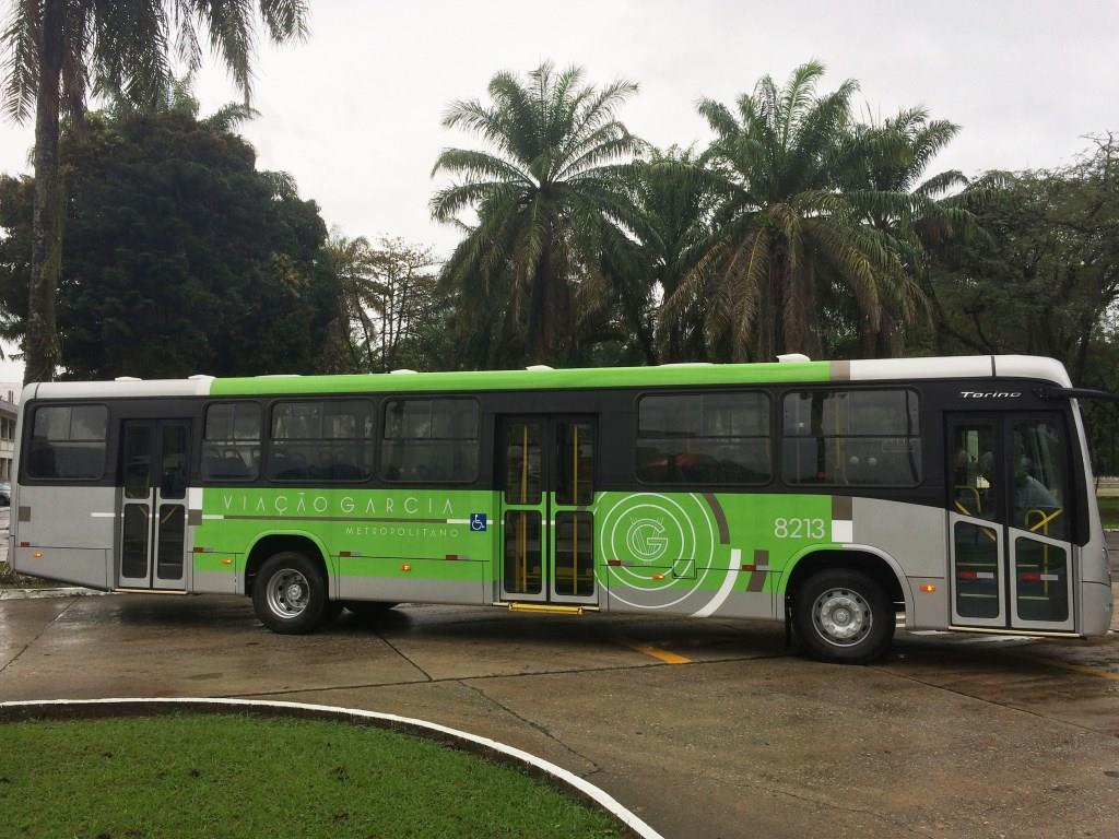 Ônibus Marcopolo reforçam transporte público de Londrina.