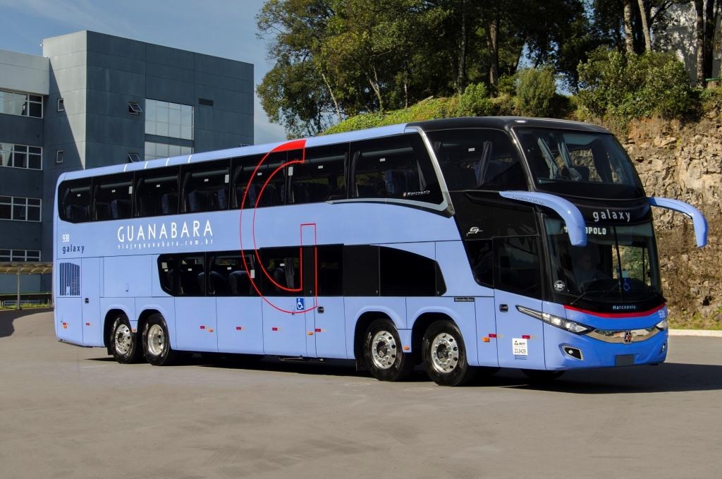 Expresso Guanabara adquire primeiros ônibus Marcopolo Paradiso 1800 Double Decker de 15 metros.