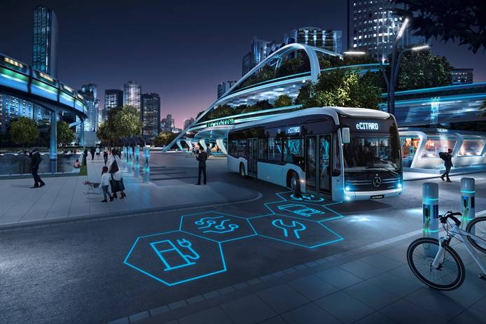Daimler Buses apresenta na Busworld soluções práticas de mobilidade elétrica para as cidades.