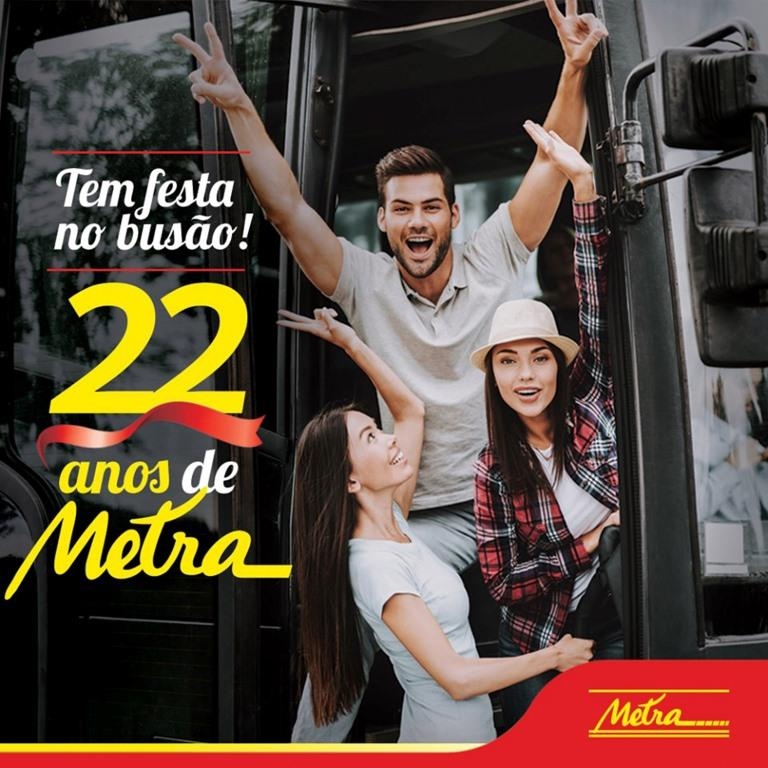 Metra comemora 22 anos e investe na melhoria do transporte coletivo urbano.