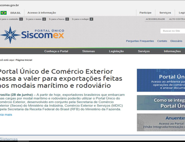 Portal simplifica exportações em portos e rodovias.