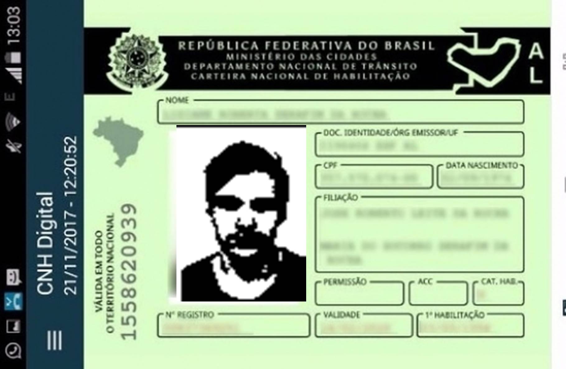 Carteira de motorista digital chega ao Nordeste.