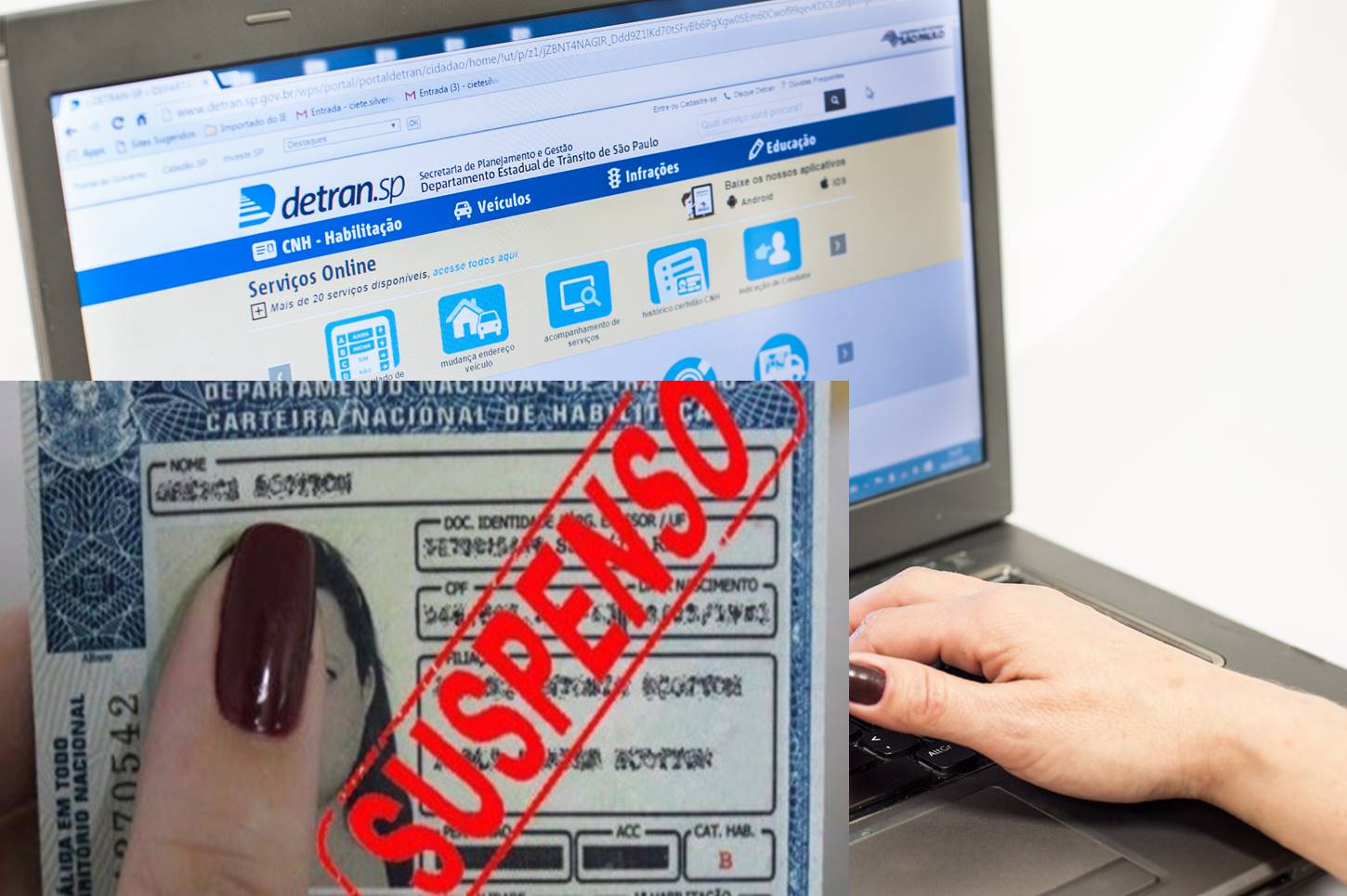 Multa na carteira de motorista - Detran.SP recebe indicação de condutor infrator pela internet.
