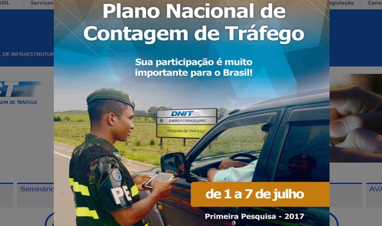 Dnit fará pesquisa com motoristas sobre condições das rodovias.