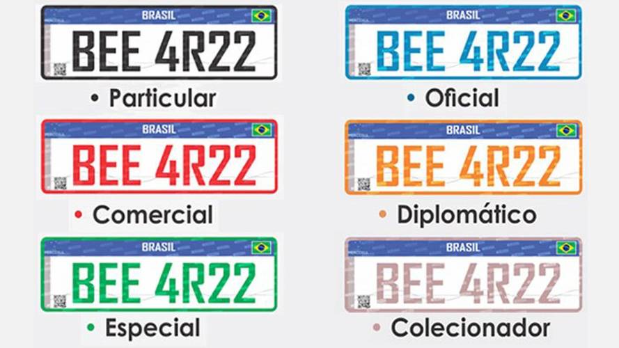 Placas padrão Mercosul serão obrigatórias a partir de dezembro.